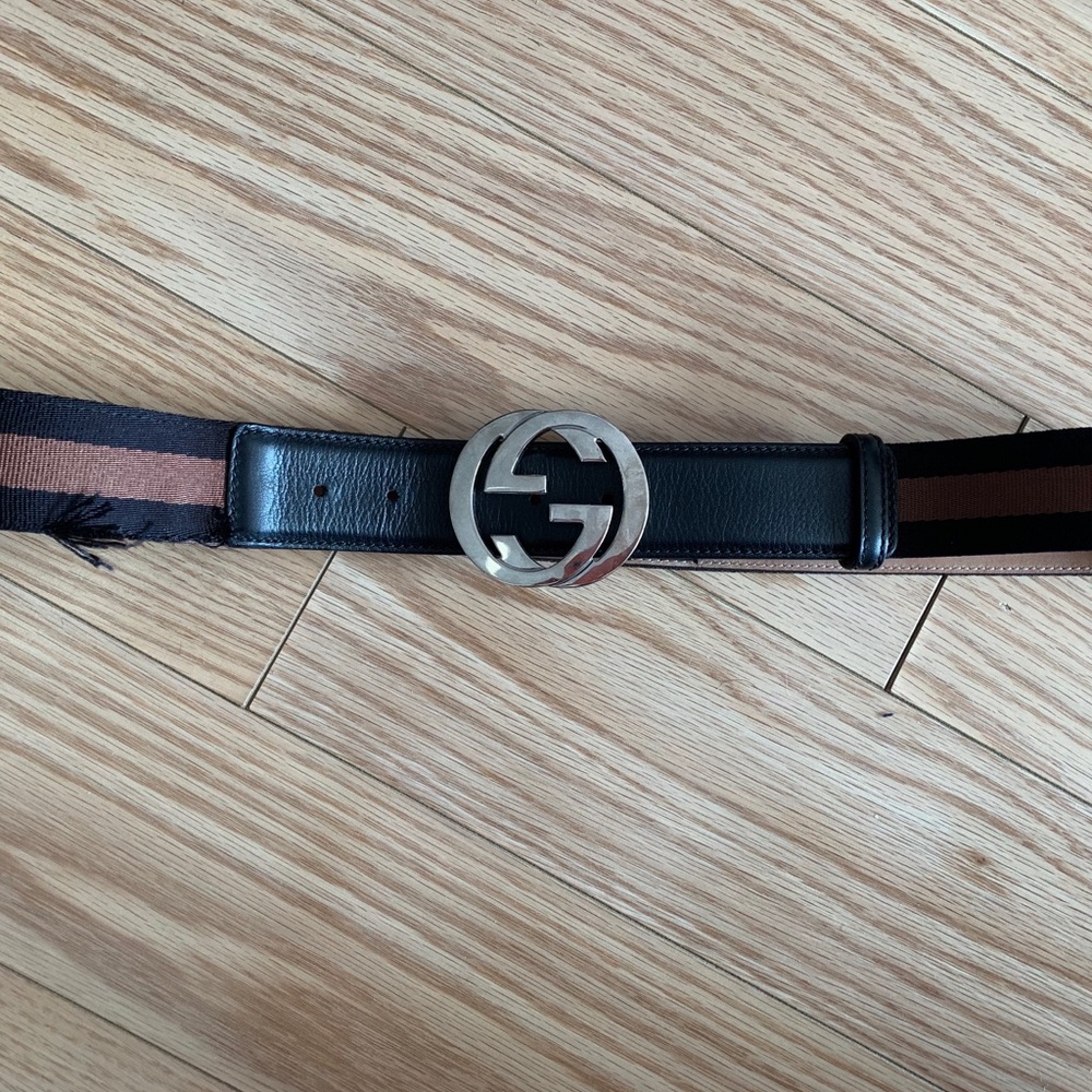 Gucci interlocking belt